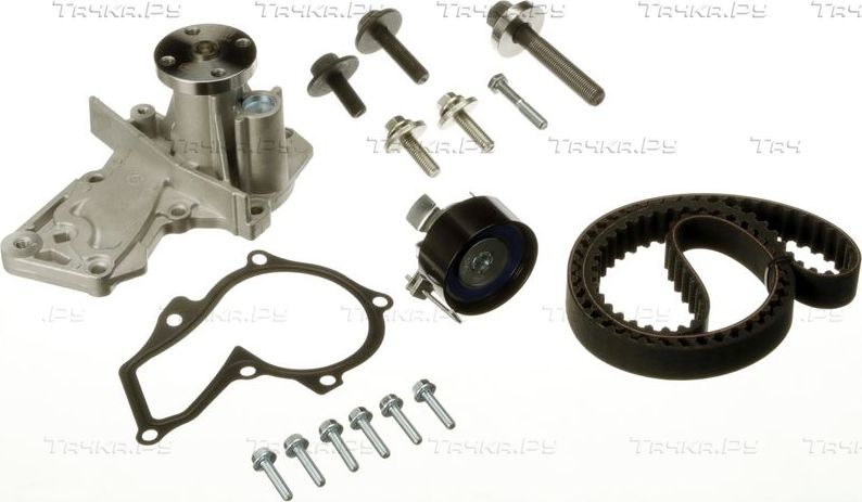 Помпа (водяной насос) с комплектом ремня ГРМ Gates PowerGrip™ для Volvo V50 I 2005-2012. Артикул KP45669XS