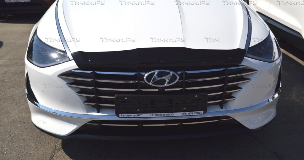 Дефлектор SIM для капота Hyundai Sonata VIII 2019-2026. Артикул SHYSON1912