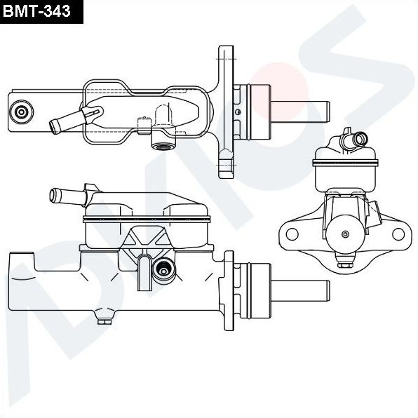 Тормозной цилиндр главный Advics (алюминий) для Toyota Wish I 2003-2009. Артикул BMT-343