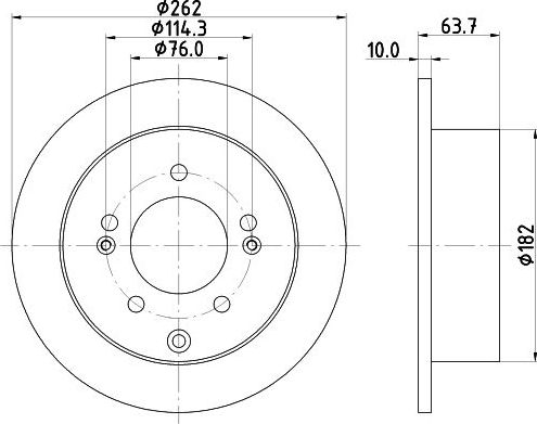 Тормозной диск Nisshinbo. Артикул ND6070K