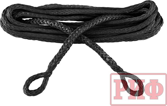 Удлинитель троса лебёдки РИФ 11 мм/20 м черный (синтетический). Артикул RopeExt11-20BL