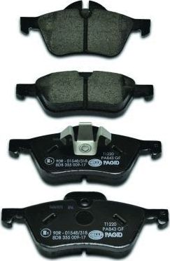 Тормозные колодки Hella. Артикул 8DB 355 009-171