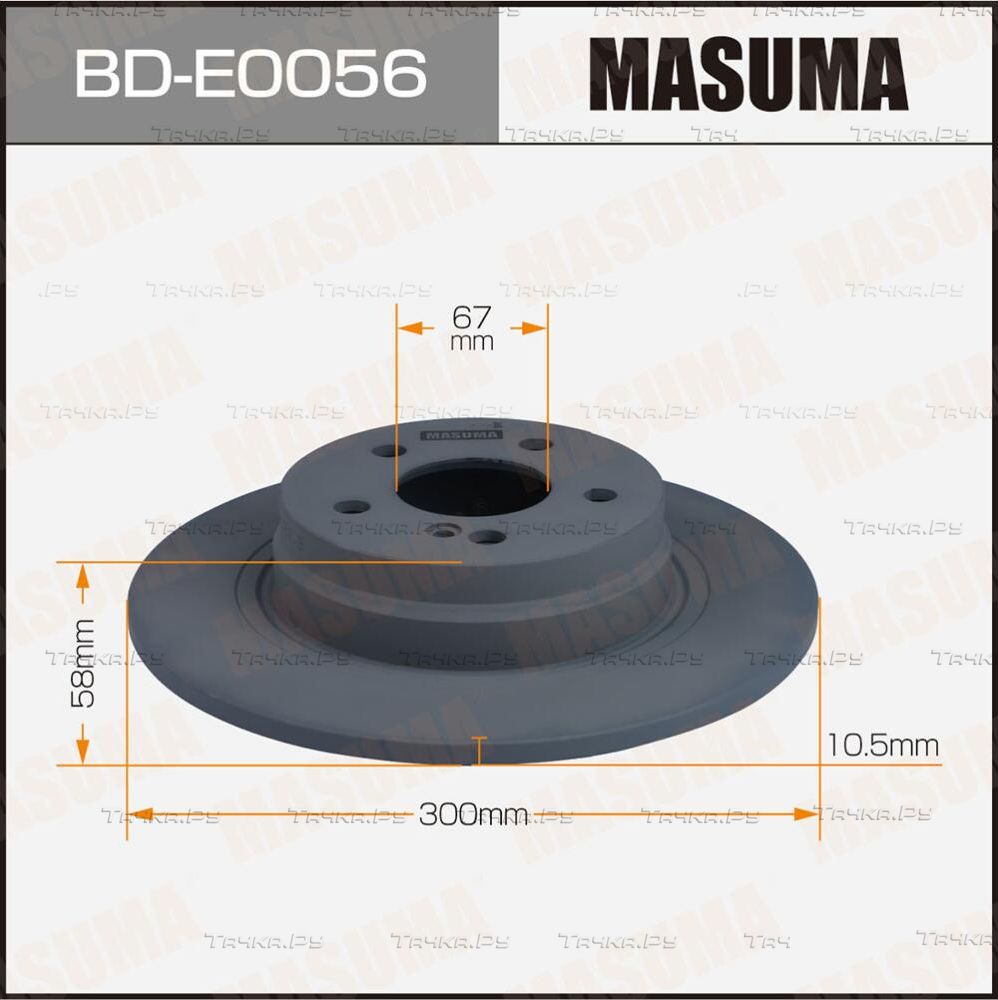 Тормозной диск Masuma. Артикул BD-E0056