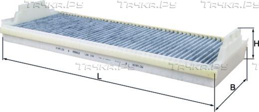 Салонный фильтр Mahle для MAN TGS 2005-2026. Артикул LAK 154