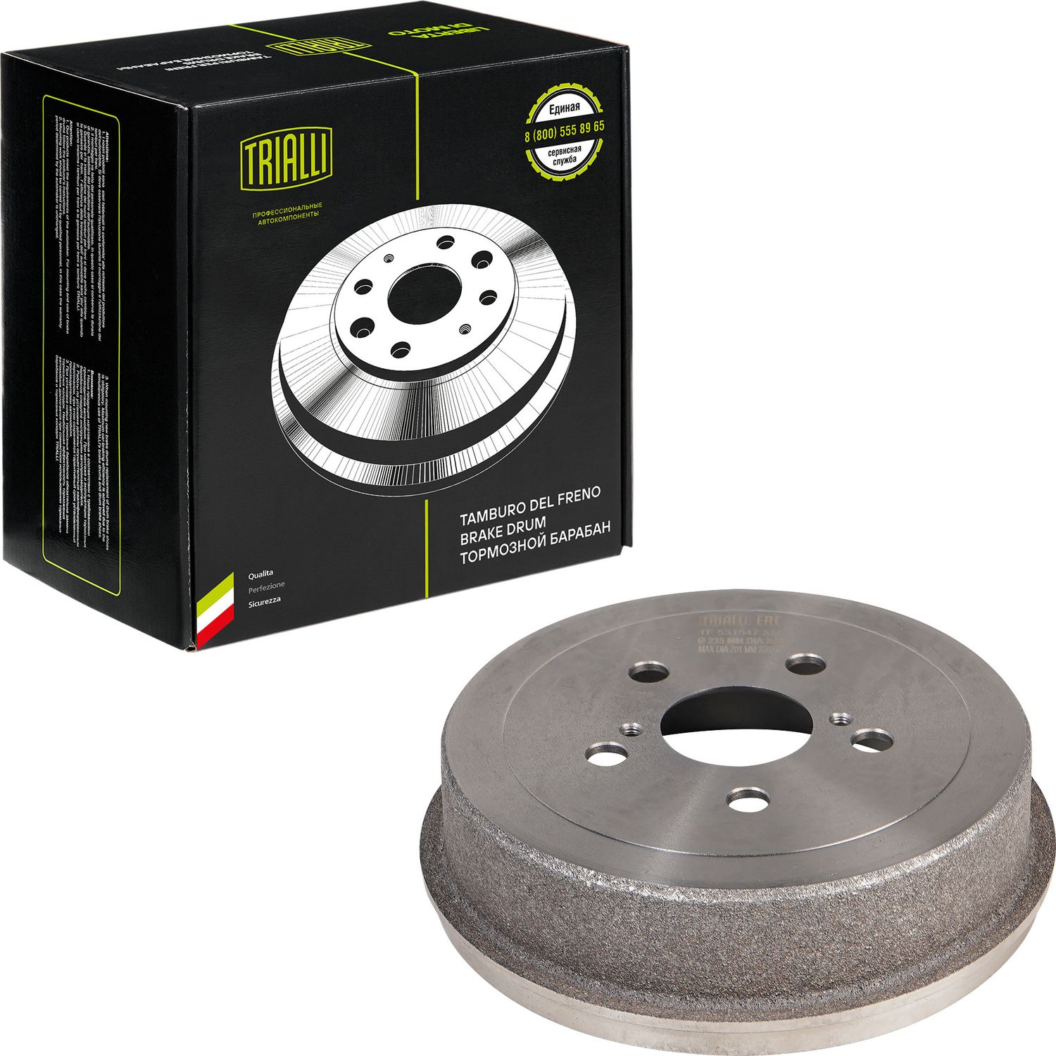 Тормозной барабан Trialli. Артикул TF 531547