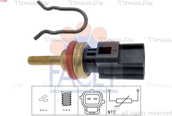 Датчик температуры охлаждающей жидкости Facet Made in Italy - OE Equivalent для Ford Focus II 2005-2012. Артикул 7.3346