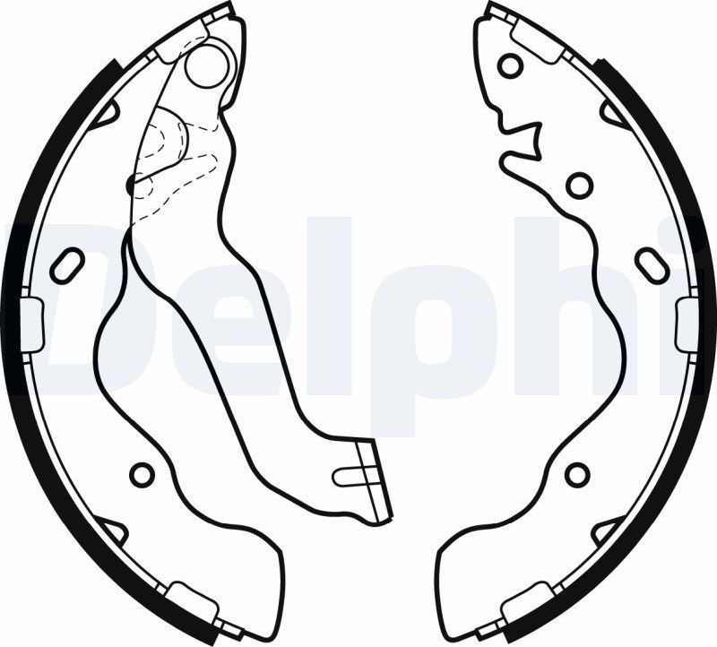 Тормозные колодки Delphi. Артикул LS1953
