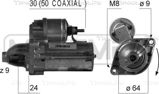 Стартер Era OEM для Opel Tigra B 2004-2010. Артикул 220359