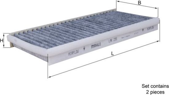 Салонный фильтр Mahle для Mazda RX-8 I 2003-2012. Артикул LAK 235/S