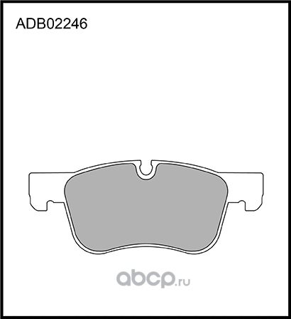 Колодки тормозные дисковые | перед | (Allied Nippon). Артикул ADB02246