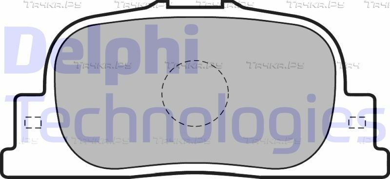 Тормозные колодки Delphi (органический) задние для Toyota Caldina III 2002-2007. Артикул LP1740