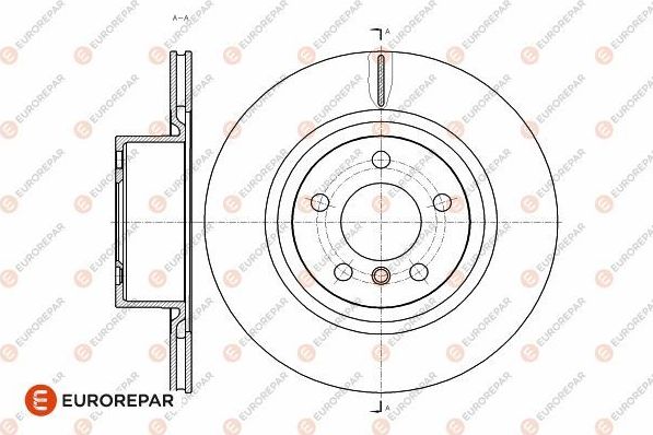 Тормозной диск Eurorepar. Артикул 1642768180