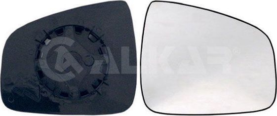 Зеркальное стекло бокового зеркала Alkar правое для Renault Sandero II 2007-2026. Артикул 6402594