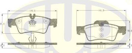 Тормозные колодки G.U.D.. Артикул GBP880142