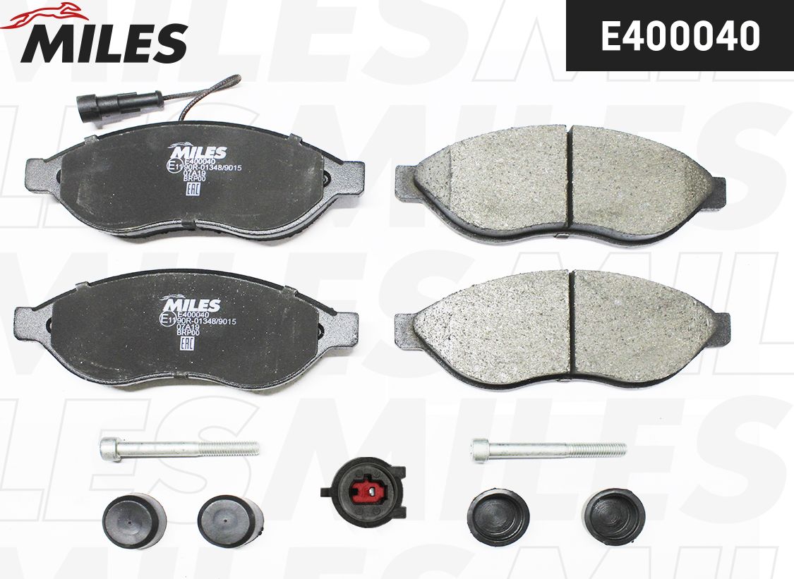 Тормозные колодки Miles (Low-Metallic). Артикул E400040