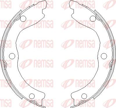 Тормозные колодки (стояночная тормозная система) Remsa. Артикул 4736.00