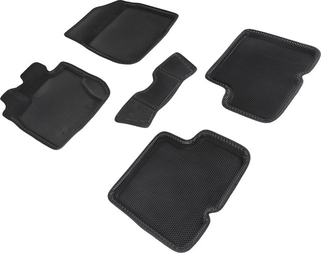 Коврики Seintex 3D EVA Соты для салона Renault Duster I АКПП 2010-2015 ЧЕРНЫЕ. Артикул 95246