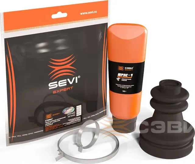 ЧЕХОЛ ПРИВОДА ВНУТРЕННИЙ ПРАВЫЙ С ХОМУТАМИ И СМАЗКОЙ RENAULT  LOGAN(07 (Sevi). Артикул 61235068