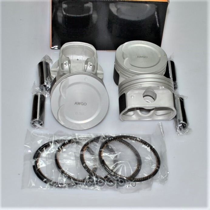 4 шт. порш., кольца, пальцы 0,50 (комплект) AWPK0069050 (Awgo). Артикул AWPK0069050