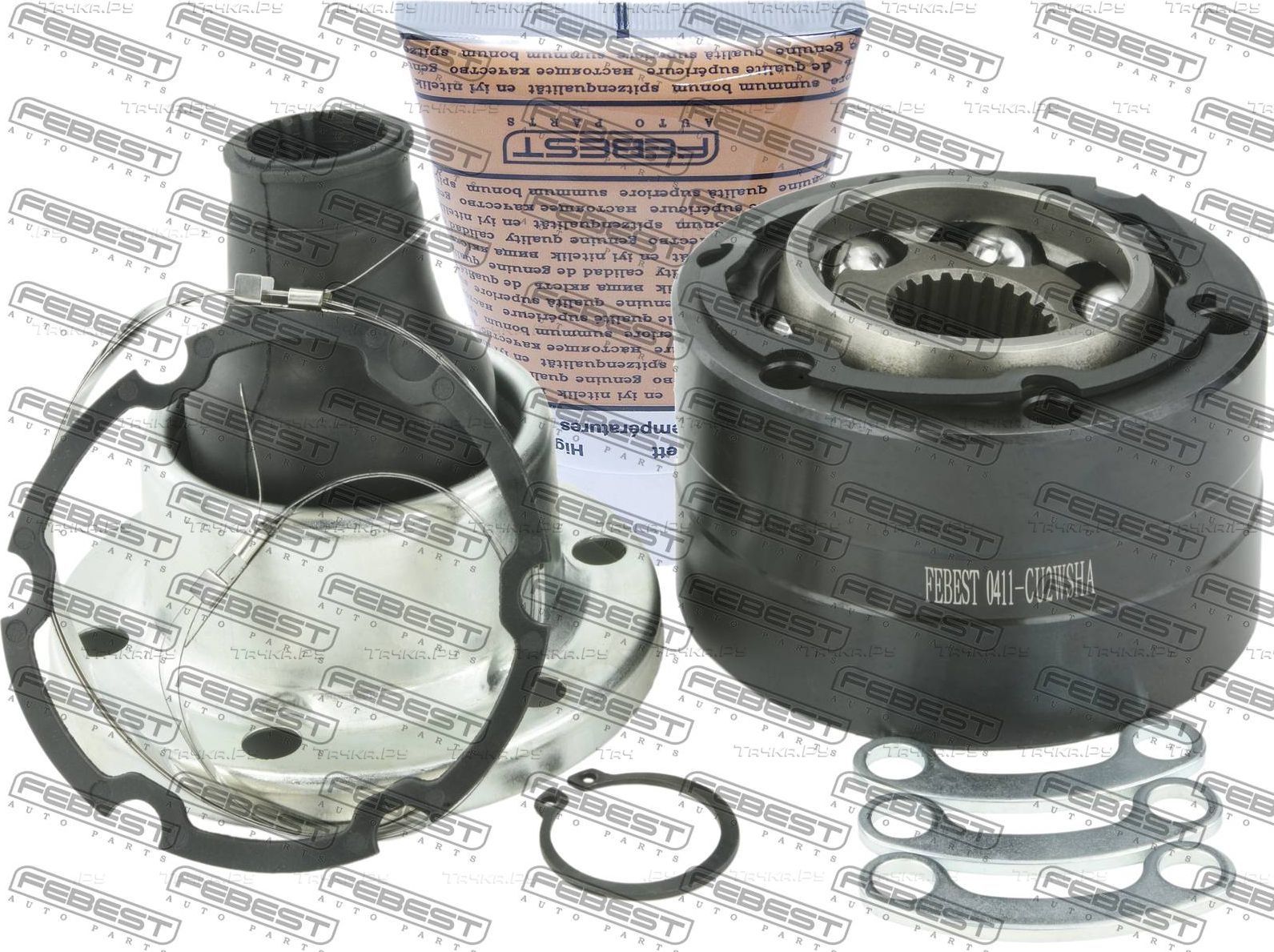 Крестовина карданного вала Febest для Mitsubishi Galant VI 1989-1992. Артикул 0411-CU2WSHA