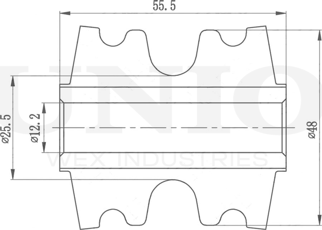 Сайлентблок реактивной тяги (Unio). Артикул RMP-20356