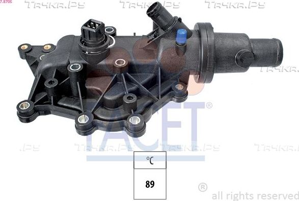 Термостат (в сборе) Facet Made in Italy - OE Equivalent для Renault Wind 2010-2013. Артикул 7.8705