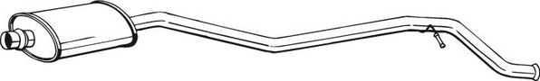 Глушитель (средняя часть) Bosal для Peugeot 406 I 1995-2004. Артикул 286-833