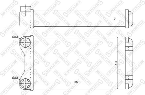 Радиатор отопителя (печки) Stellox. Артикул 10-35102-SX
