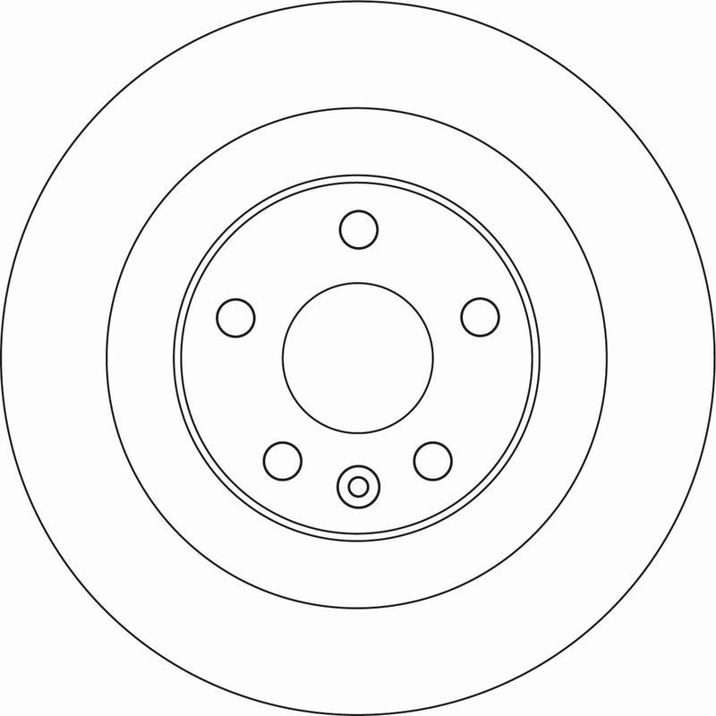Тормозной диск TRW задний для Volvo XC60 II 2017-2026. Артикул DF6588