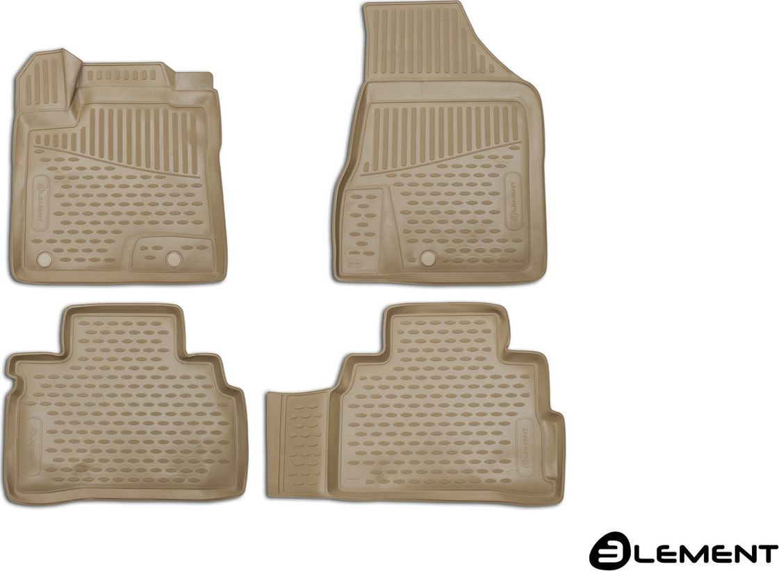 Коврики 3D Element для салона Nissan Murano Z52 2016-2026 Бежевые. Артикул ELEMENT3D3661212k