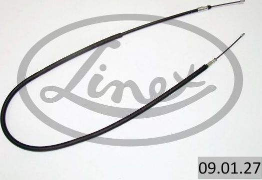 Трос ручника (тросик ручного тормоза) Linex. Артикул 09.01.27