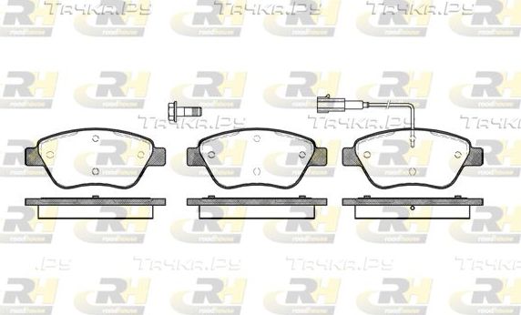 Тормозные колодки RoadHouse передние для Fiat Albea 2000-2012. Артикул 2858.01