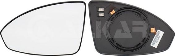 Зеркальное стекло бокового зеркала Alkar левое для Chevrolet Cruze I 2009-2015. Артикул 6431454