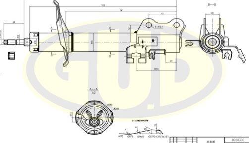 Амортизатор G.U.D.. Артикул GSA333311
