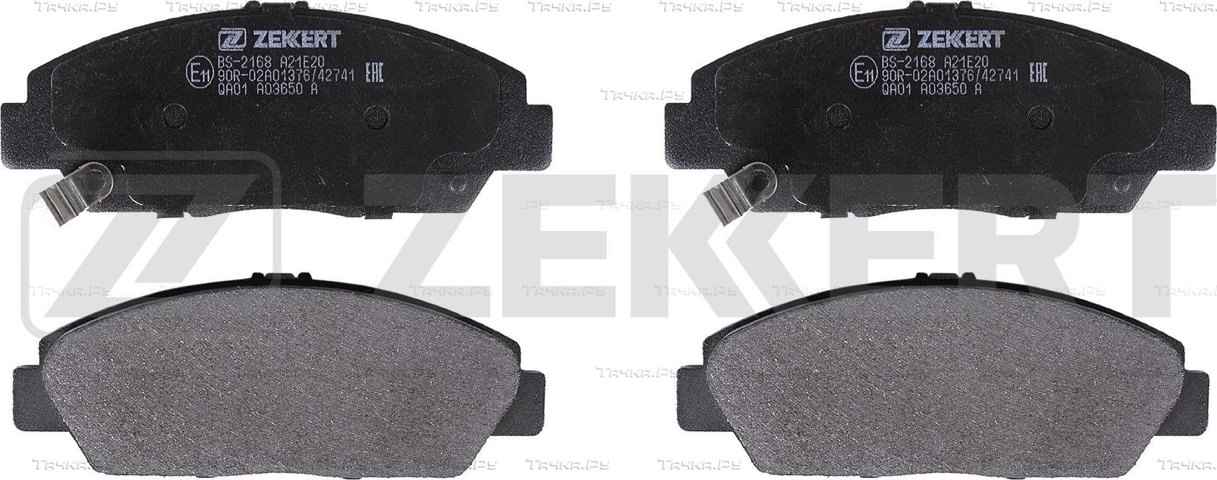 Тормозные колодки Zekkert передние для Honda Civic VI 1996-2000. Артикул BS-2168