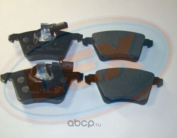 Колодки тормозные дисковые (LEX). Артикул 23034