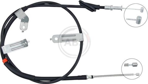 Трос ручника (тросик ручного тормоза) ABS задний левый для Subaru Forester III 2008-2013. Артикул K10253