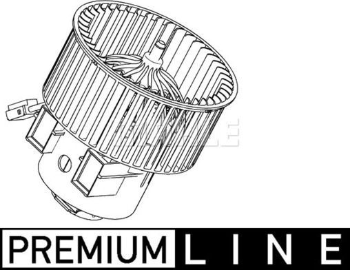 Вентилятор, мотор печки (отопителя) салона Mahle Premium. Артикул AB 116 000P