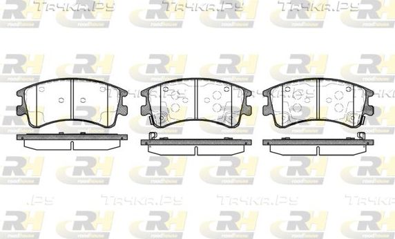 Тормозные колодки RoadHouse передние для Mazda 6 I (GG) 2002-2008. Артикул 2970.02