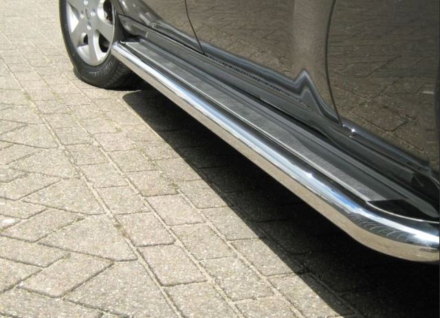 Пороги Erkul труба  из нержавейки Ø-60 с нерж. листом С2 для Fiat Ducato средняя  база 2006-2026. Артикул TSSMNP160UM.16.27