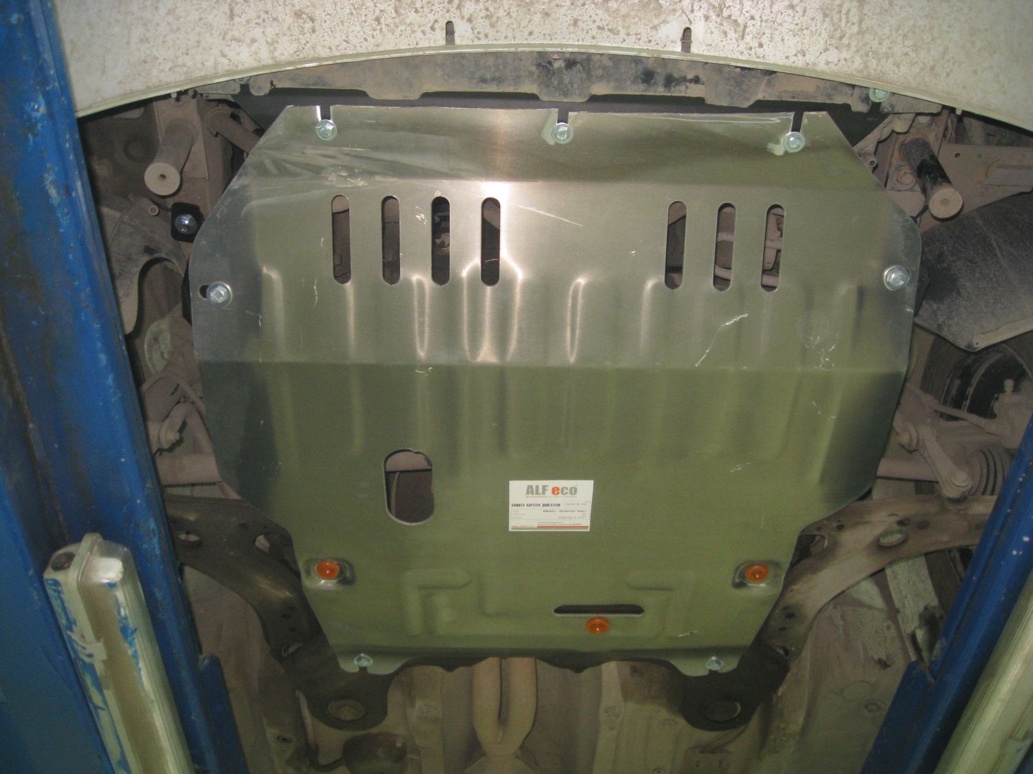 Защита алюминиевая Alfeco для картера и КПП Skoda Octavia Tour MK1 рестайлинг 2000-2011. Артикул ALF.20.05 AL4