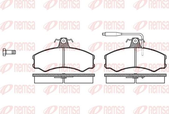 Тормозные колодки Remsa. Артикул 0143.02