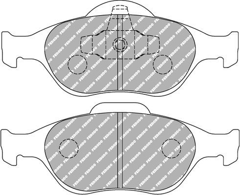 Тормозные колодки FERODO RACING DS3000 для Ford Fiesta IV 1995-2003. Артикул FCP1394R
