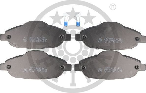 Тормозные колодки Optimal. Артикул 12340