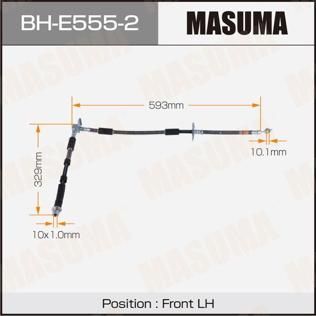 Шланг тормозной MASUMA LR- /front/ RANGE ROVER SPORT 05- LH Masuma. Артикул BHE5552