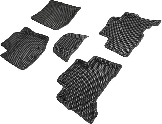 Коврики Seintex 3D EVA Соты для салона Toyota Land Cruiser Prado 150 2017-2026 ЧЕРНЫЕ. Артикул 95177