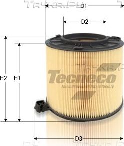 Воздушный фильтр  Tecneco Filters для Audi Q5 II (FY) 2016-2026. Артикул AR2246
