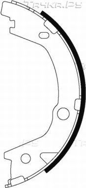 Тормозные колодки (стояночная тормозная система) Hella. Артикул 8DA 355 050-141