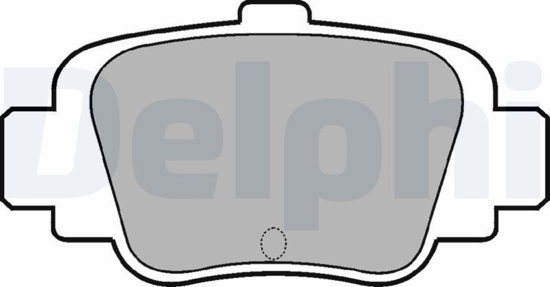 Тормозные колодки Delphi (органический). Артикул LP780