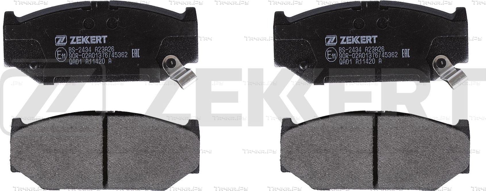 Тормозные колодки Zekkert передние для Suzuki Swift III 2005-2011. Артикул BS-2434